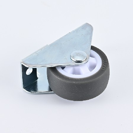 L-type guide rail wheel 0.8-2-inch TPR track wheel soft rubber silent directional built-in bearing drawer wheel wholesale