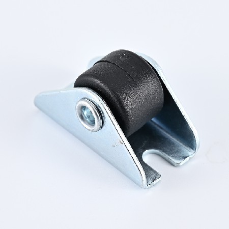 Small size fork straight wheel 0.8 inch -2 inch black nylon drawer wheel silent directional guide rail wheel wholesale