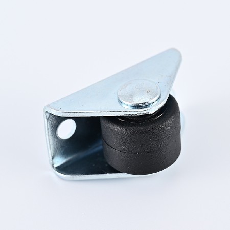 Small size fork straight wheel 0.8 inch -2 inch black nylon drawer wheel silent directional guide rail wheel wholesale