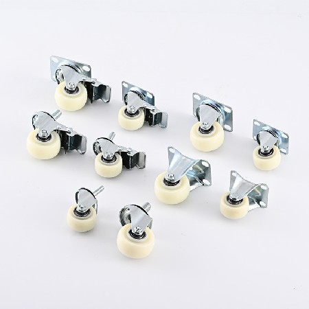 PP diamond casters 1.5 inches 2 inches 2.5 inches 3 inches 4 inches 5 inches flat plate plug-in rod universal directional with brake wheels