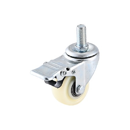PP diamond casters 1.5 inches 2 inches 2.5 inches 3 inches 4 inches 5 inches flat plate plug-in rod universal directional with brake wheels