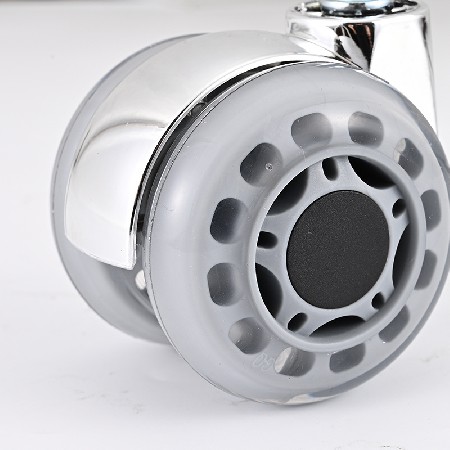 Insert pole transparent universal wheels for office furniture, gaming chairs, office stools, card spring rollers, silent casters, electroplated silver plating