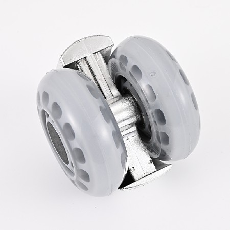 Insert pole transparent universal wheels for office furniture, gaming chairs, office stools, card spring rollers, silent casters, electroplated silver plating