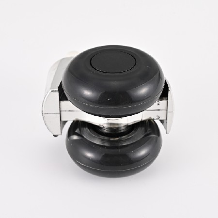 E-sports chair universal wheel transparent plug-in rod silver plated silent caster for office furniture card spring rolling wheel