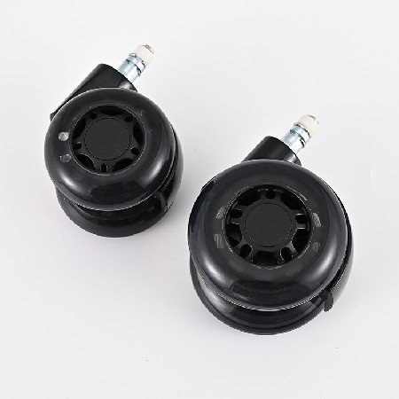 Plug in transparent universal wheels 2-inch 2.5-inch 3-inch black gaming chair, office bench, card spring roller, silent casters
