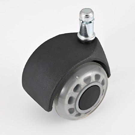 E-sports chair universal wheel 3-inch plug-in transparent style office furniture card spring roller silent foot wheel wholesale