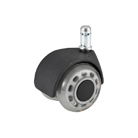 E-sports chair universal wheel 3-inch plug-in transparent style office furniture card spring roller silent foot wheel wholesale